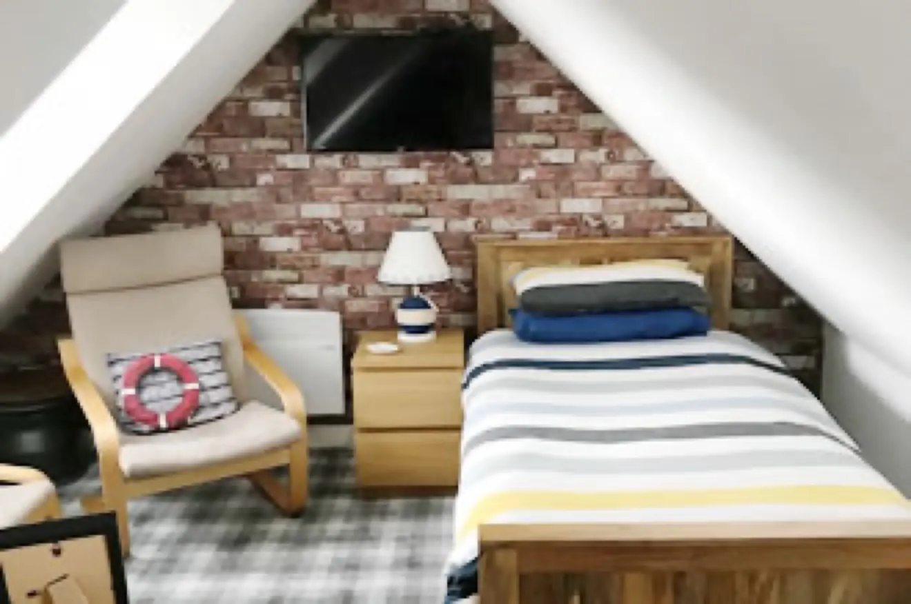 Bedroom Upstairs Left at Cladach Cottage