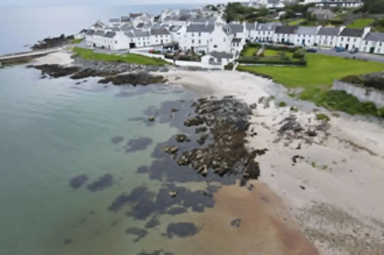 Port Charlotte Aerial at Cladach Cottage